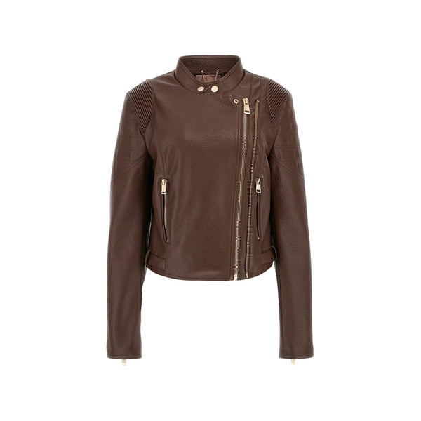 Guess Giacca leggera Giubbino Donna in similpelle zip laterale XS - Francavilla Moda